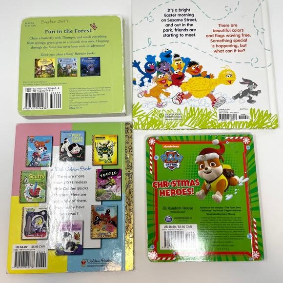Paw Patrol Sesame Street Kids Toddler Christmas Easter Birthday Book Bundle - Picture 6 of 6
